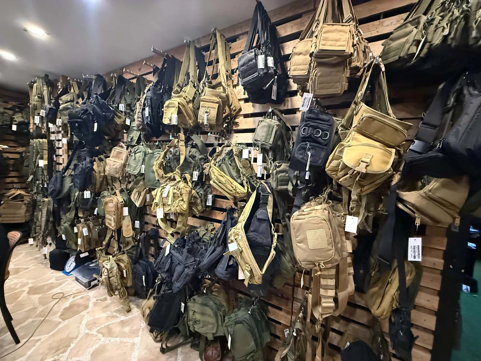 Tactical Joe tactical bag inventory prepared for bulk and wholesale orders